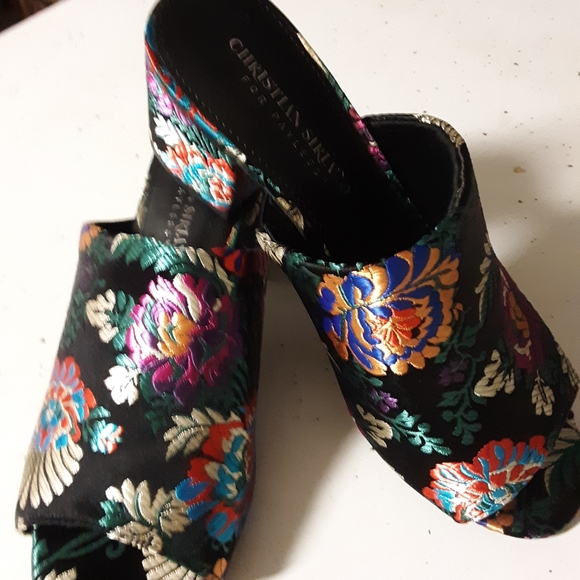 Christian Siriano Shoes - Christian Siriano brocade mules